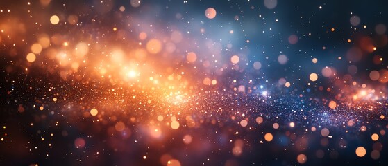 Fototapeta premium Visualize a free spirit floating in a radiant world of light and bliss, with stunning color contrasts, deep field perspective, and brilliant sparkling bokeh effects