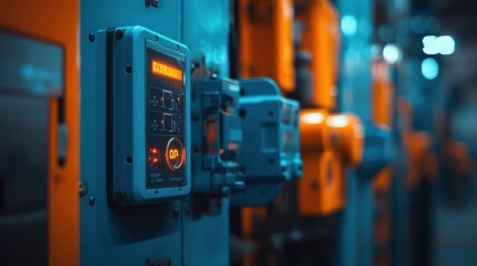 Close-up View of Labeled Electrical Safety Equipment with Warning Signs and Protective Gear for Workplace Safety Compliance. Electrical Hazard Precaution Concept for Industrial and Home Use.