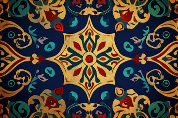 Background with Kazakh pattern.