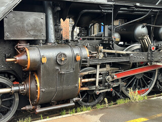 Part of an old locomotive