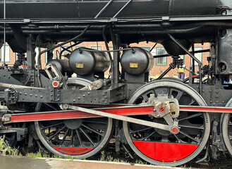 Part of an old locomotive