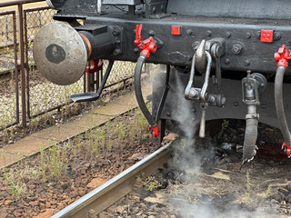 Part of an old locomotive