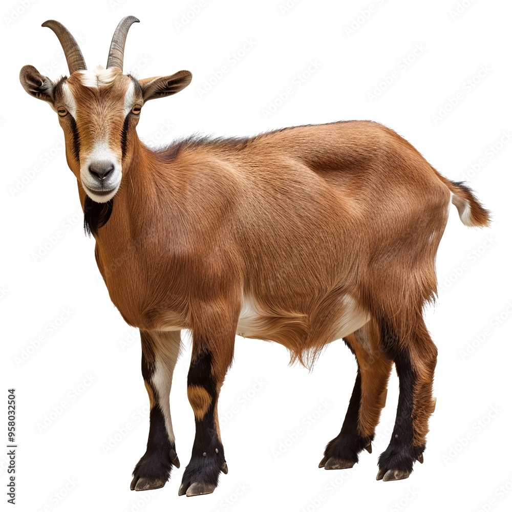 Canvas Prints brown goat collection (portrait, standing), animal