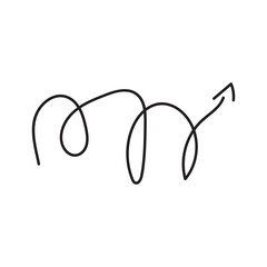 doodle arrow scribble 