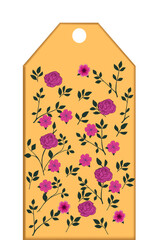 Parcel Label - Yellow