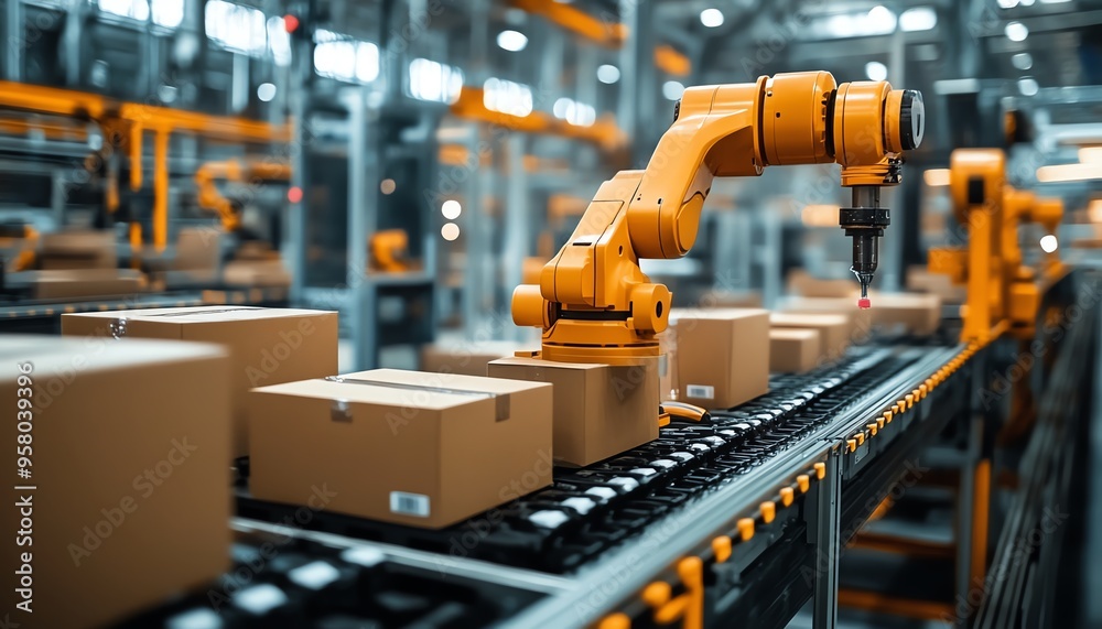 Aufkleber Automation in industrial business processes, showcasing workflow optimization with checkboxes and visual elements of enhanced efficiency and productivity
