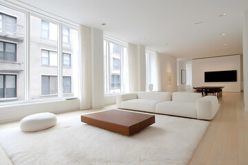 Top Modern Minimalist Living Room Design: Sleek White Aesthetics and Elegant Simplicity