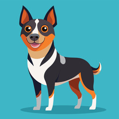 dog vector illustration and cute dog Adobe Illustrator Artwork