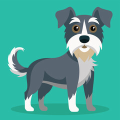 dog vector illustration and cute dog Adobe Illustrator Artwork