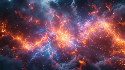 Fototapeta premium electric lighting, abstract electrical background