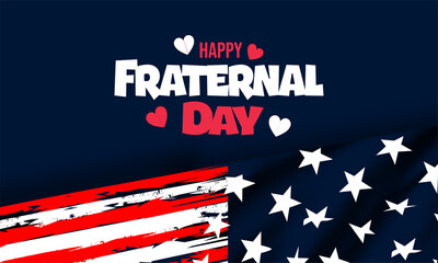 Fraternal Day in the United States , vektor background