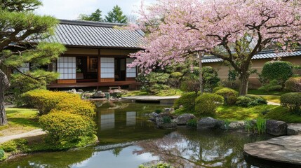 Obraz premium Japanese Garden Serenity