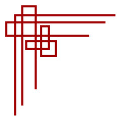 Chinese New Year Corner Border