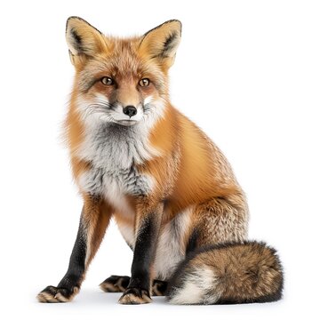 cross red fox with silverfox aka vulpes isolated 