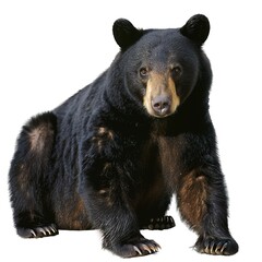 brown bear isolated on white