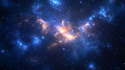 Naklejka premium nebula gas cloud in deep outer space