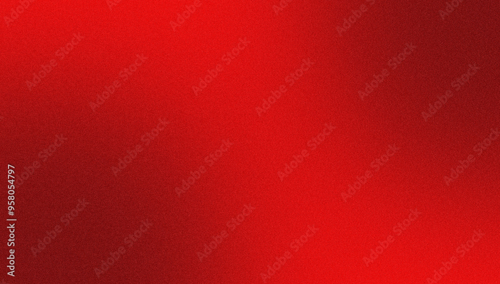 Wall mural red and black drop gradient background with texture, noise.