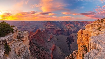 Grand Canyon Sunset Panorama