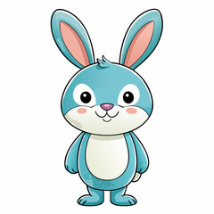 Cute rabbit character graphic design