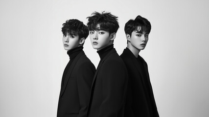 
Korean K pop boys band music group , fashion style.