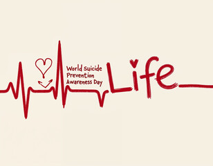 World suicide prevention day September 10. That's awareness prevent suicide worldwide. Banner background design To prevent suicide worldwide.