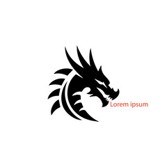 Chinese Dragon Vector. Premium Vector | Flat dragon silhouette dragon illustration vector. Premium Vector | Dragon logo icon design illustration.