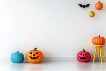 Halloween promotion products poster showcasing a variety of themed items