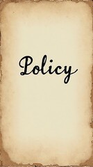 Fountain pen resting on policy text on aged paper background