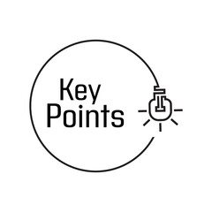 key points text on white background	