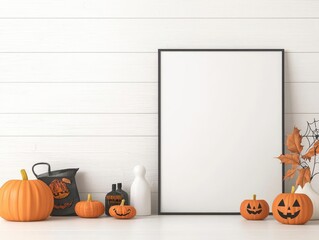 Spooky Halloween sales flyer featuring eerie visuals and themed products