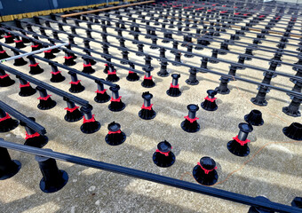 The rectification adjustable target under the pavement enables a very simple and quick installation of the terrace. The large diameter of the base ensures great stability,building basket, restaurant