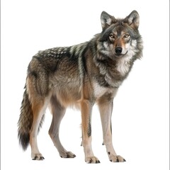 Fototapeta premium wolf isolated on white background