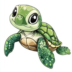 Fototapeta premium vector graphic of a turtle