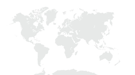 World map. for website layouts,background,education, precise,customizable,Travel worldwide,map silhouette backdrop,earth geography, political,reports. Grayscale style ,isolated on white background.