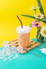 Tea with flavored fresh milk, sweet