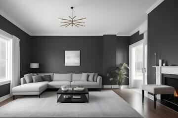 Fototapeta premium interior design of modern living room