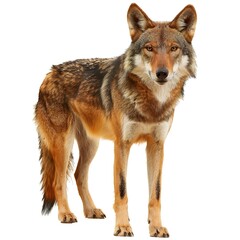 Fototapeta premium Dingo Wolf Brown Big Predator Isolated on a Transparent Background 