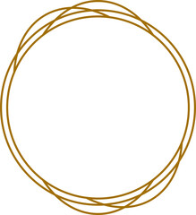 Art Deco Circle Frame