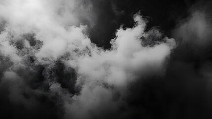 Smoke black ground fog cloud floor mist background steam dust dark white horror overlay