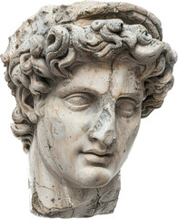 Close-up of a weathered statue