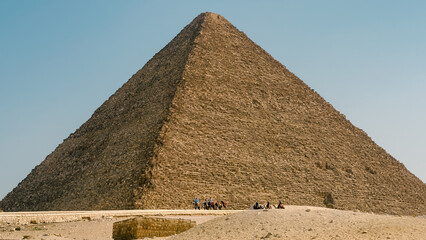 pyramid in the desert in luxor egypt