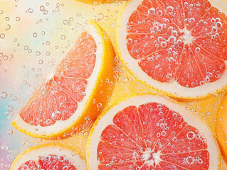 background of grapefruit