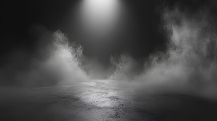 Smoke black ground fog cloud floor mist background steam dust dark white horror overlay