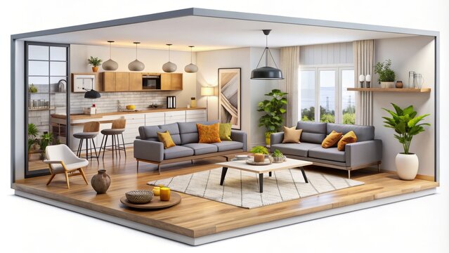 Transform spaces with our cutting-edge software, featuring realistic furniture and decor options, plus customizable