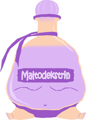 Illustration of drinks containing dangerous sugar