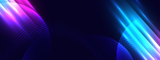 Abstract digital technology background with motion light lines. Vector illustration.