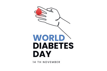World diabetes day illustration template design