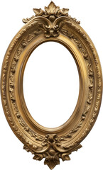 Obraz premium Ornate gold oval frame