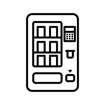 vending machines vector icon color editable