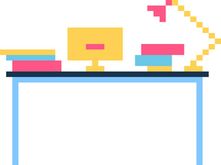 Computer pixel illustration